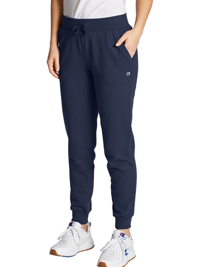 Champion Powerblend Fleece Kadın Joggers Lacivert ( ZMCAJF506 )